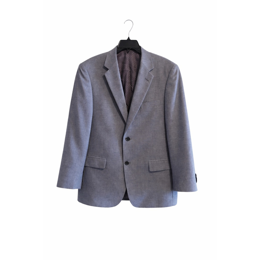 Turnbury Silk Wool Blazer Mens 41R‎ Gray Sport Coat Tailored Jacket